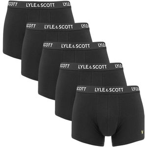 Lyle & Scott - 5-pack boxershorts miller zwart - Heren