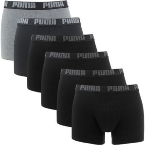 PUMA - 6-pack boxershorts basic zwart - Heren