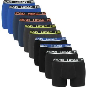 HEAD - 10-pack boxershorts essential basics zwart, grijs & blauw - Heren