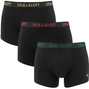 Lyle & Scott - 3-pack boxershorts barclay zwart 614 - Heren