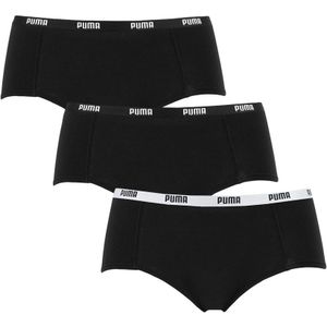 PUMA - 3-pack mini boxershorts basic zwart - Dames