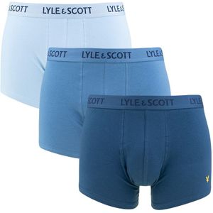 Lyle & Scott - 3-pack boxershorts barclay blauw 628 - Heren