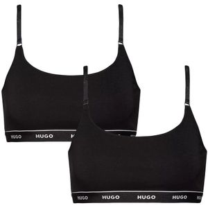 Hugo Boss - 2-pack HUGO bralette zwart - Dames