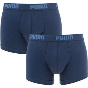PUMA - 2-pack boxershorts basic blauw XIII - Heren