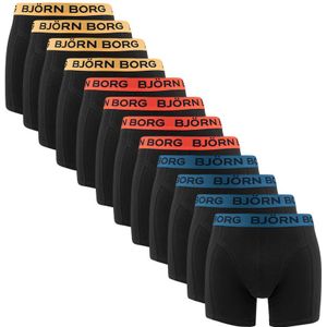 Björn Borg - Cotton stretch 12-pack boxershorts basic combi zwart III - Heren