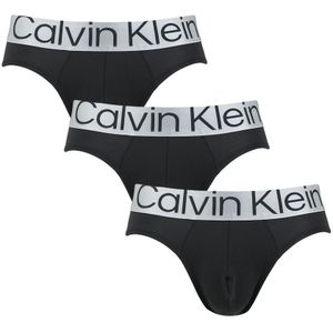 Calvin Klein boxershorts - 3-pack herenslips microfiber reconsidered steel zwart - Heren