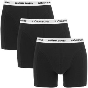 Björn Borg - Cotton stretch 3-pack boxershorts zwart II - Heren