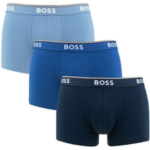 Hugo Boss - BOSS power 3-pack boxershort trunks basic blauw - Heren