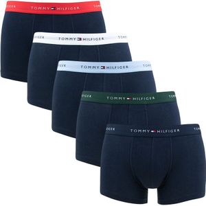 Tommy Hilfiger - Signature cotton essentials 5-pack boxershort trunks combi blauw - Heren