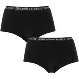 Bamboo Basics boxershorts - 2-pack hipsters iris zwart - Dames