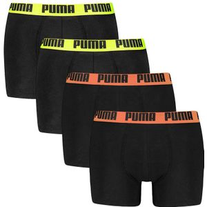 PUMA - 4-pack boxershorts basic combi zwart II - Heren