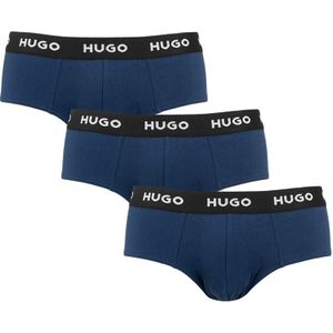Hugo Boss boxershorts - 3-pack herenslips basic logo blauw - Heren
