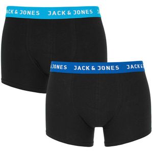 Jack & Jones - 2-pack boxershorts rich blue jewel zwart - Heren