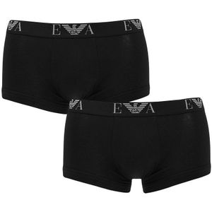 Emporio Armani - 2-pack boxershorts stretch basic zwart - Heren