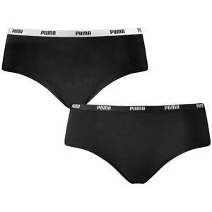 PUMA boxershorts - 2-pack cotton modal hipsters zwart - Dames