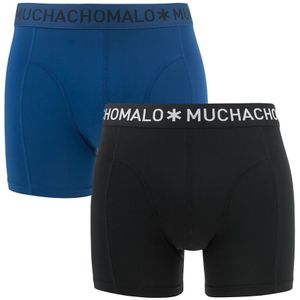 Muchachomalo - 2-pack microfiber boxershorts zwart & blauw - Heren