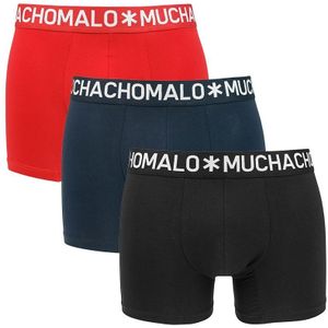 Muchachomalo Heren Heren Boxershorts Zwart Blauw En Rood 3-Pack - 3XL