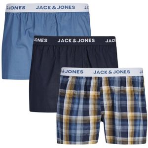 Jack & Jones - 3-pack wijde boxershorts logan blauw - Heren