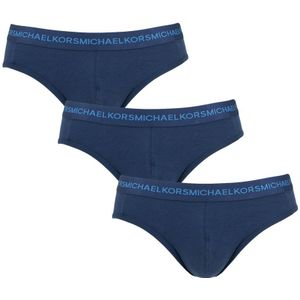 Michael Kors boxershorts - 3-pack supima slips basic blauw - Heren
