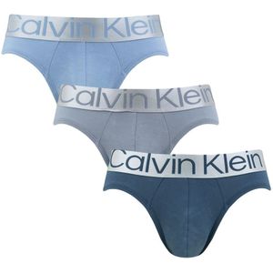 Calvin Klein boxershorts - Reconsidered steel 3-pack herenslips blauw - Heren