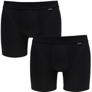 Schiesser - Cotton essentials 2-pack boxershorts zwart - Heren