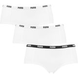 PUMA - 3-pack mini boxershorts basic wit - Dames
