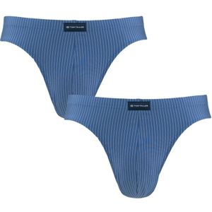 TOM TAILOR boxershorts - 2-pack microfiber herenslips stripe blauw - Heren