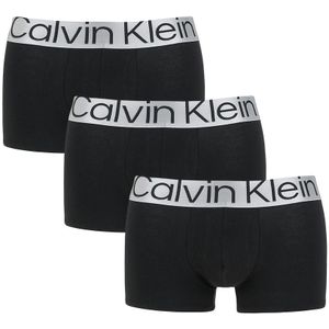 Calvin Klein - Reconsidered steel 3-pack microfiber lowrise boxershort trunks zwart - Heren