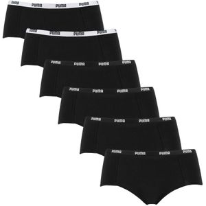 PUMA - 6-pack boxershorts zwart - Dames