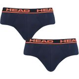 HEAD boxershorts - 2-pack herenslips basic blauw - Heren