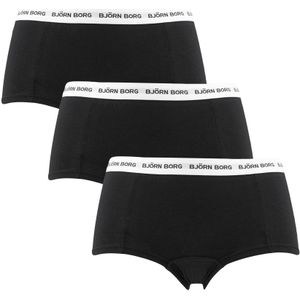 Björn Borg - Soft cotton stretch 3-pack mini boxershorts zwart - Dames