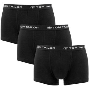 TOM TAILOR - 3-pack boxershorts basic zwart - Heren