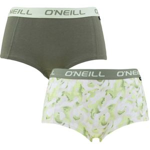 O&#039;Neill - 2-pack mini boxershorts camo & plain groen - Dames