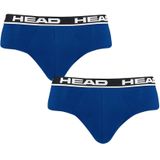 HEAD boxershorts - 2-pack herenslips basic blauw II - Heren