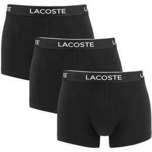 Lacoste - 3-pack boxershorts basic zwart - Heren