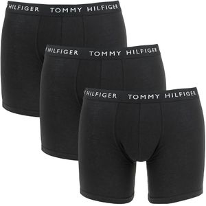 Tommy Hilfiger - 3-pack long boxershorts basic logotaille zwart II - Heren