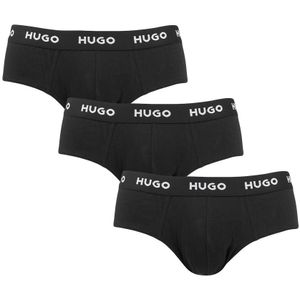 Hugo Boss boxershorts - 3-pack herenslips basic logo zwart - Heren