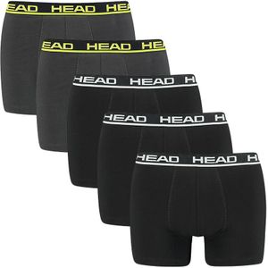 HEAD - 5-pack boxershorts basic zwart & grijs - Heren