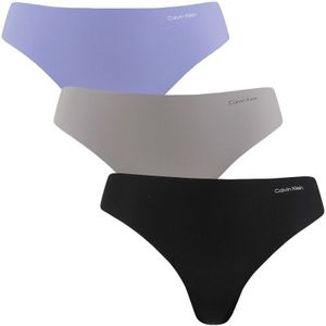 Calvin Klein - 3-pack microfiber strings multi - Dames