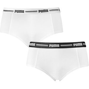 PUMA - 2-pack cotton modal mini boxershorts wit - Dames