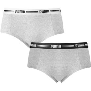 PUMA - 2-pack cotton modal mini boxershorts grijs - Dames