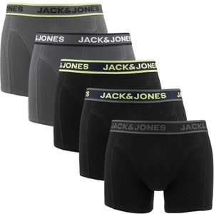 Jack & Jones - 5-pack boxershorts speed zwart & grijs - Heren