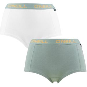 O&#039;Neill - 2-pack mini boxershorts basic groen & wit - Dames
