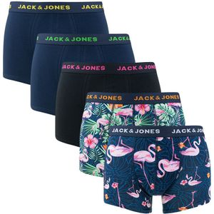 Jack & Jones - 5-pack boxershorts pink flamingo multi - Heren
