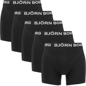 Björn Borg - Cotton stretch 5-pack boxershorts zwart II - Heren