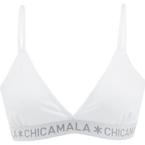 Chicamala - Triangle bralette basic wit - Dames