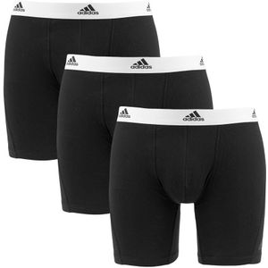 Adidas - 3-pack long boxershorts active flex basic zwart - Heren