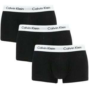 Calvin Klein - 3-pack lowrise boxershort trunks zwart - Heren