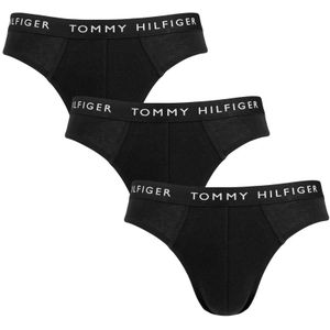 Tommy Hilfiger boxershorts - 3-pack slips basic logotaille zwart 0TE - Heren