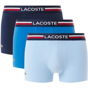 Lacoste - 3-pack boxershorts basic combi blauw II - Heren